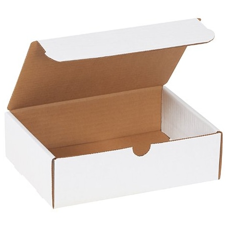 Bsc Preferred 9 x 6-1/2 x 2-3/4'' White Literature Mailers, 50PK BUY00014862